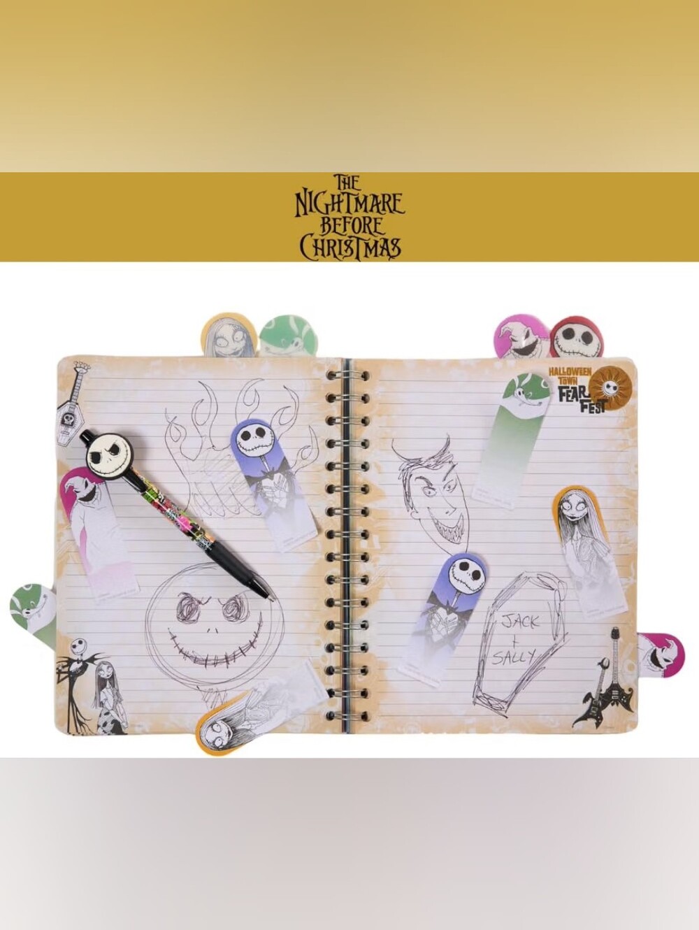 The Nightmare Before Christmas Sticky Note & Bookmark Set - Multi - Picture 4 of 9